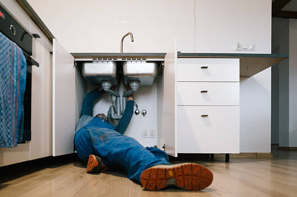 Professional Drain Cleaning technician working in Currie, NC